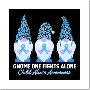 Child Abuse Prevention Awareness Month Blue Ribbon gift idea Posters and Art